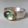 Trisha - Vintage Emerald-Cut Green Gemstone Ring