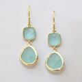 Mediterranean Blue Stone Drop Earrings