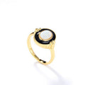 Selene Radiant Milky Opal Ring