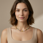 Everley - Bold Teardrop Gemstone Necklace