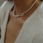 Graduated Crystal and Pearl Necklace