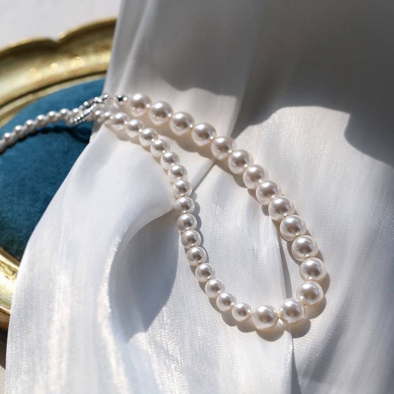 Graduated Crystal and Pearl Necklace