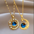 Celestia Crescent Moon & Star Necklace ( 1 + 1 FREE )