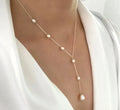 Isadora Vintage Pearl Y-Necklace